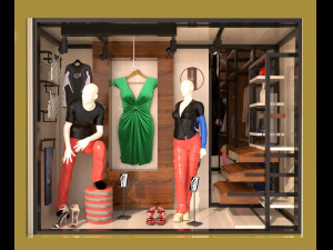 cloth-shop Model 3D