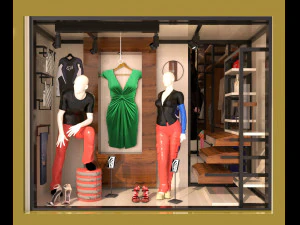 tienda de telas Modelo 3D