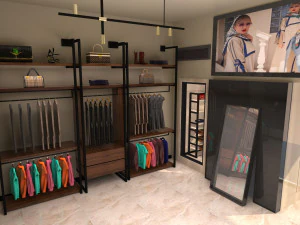 tienda de telas Modelo 3D
