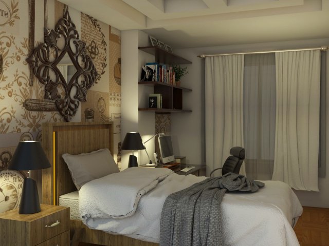 bedroom design Modèle 3D .c4d .max .obj .3ds .fbx .stl .blend 
