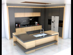 cucina moderna Modello 3D