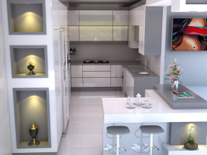 modern kitchen Modelo 3D