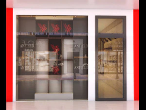 negozio di tessuti moderno Modello 3D