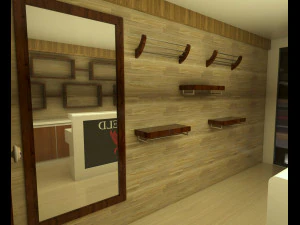 modern cloth shop 3D Model