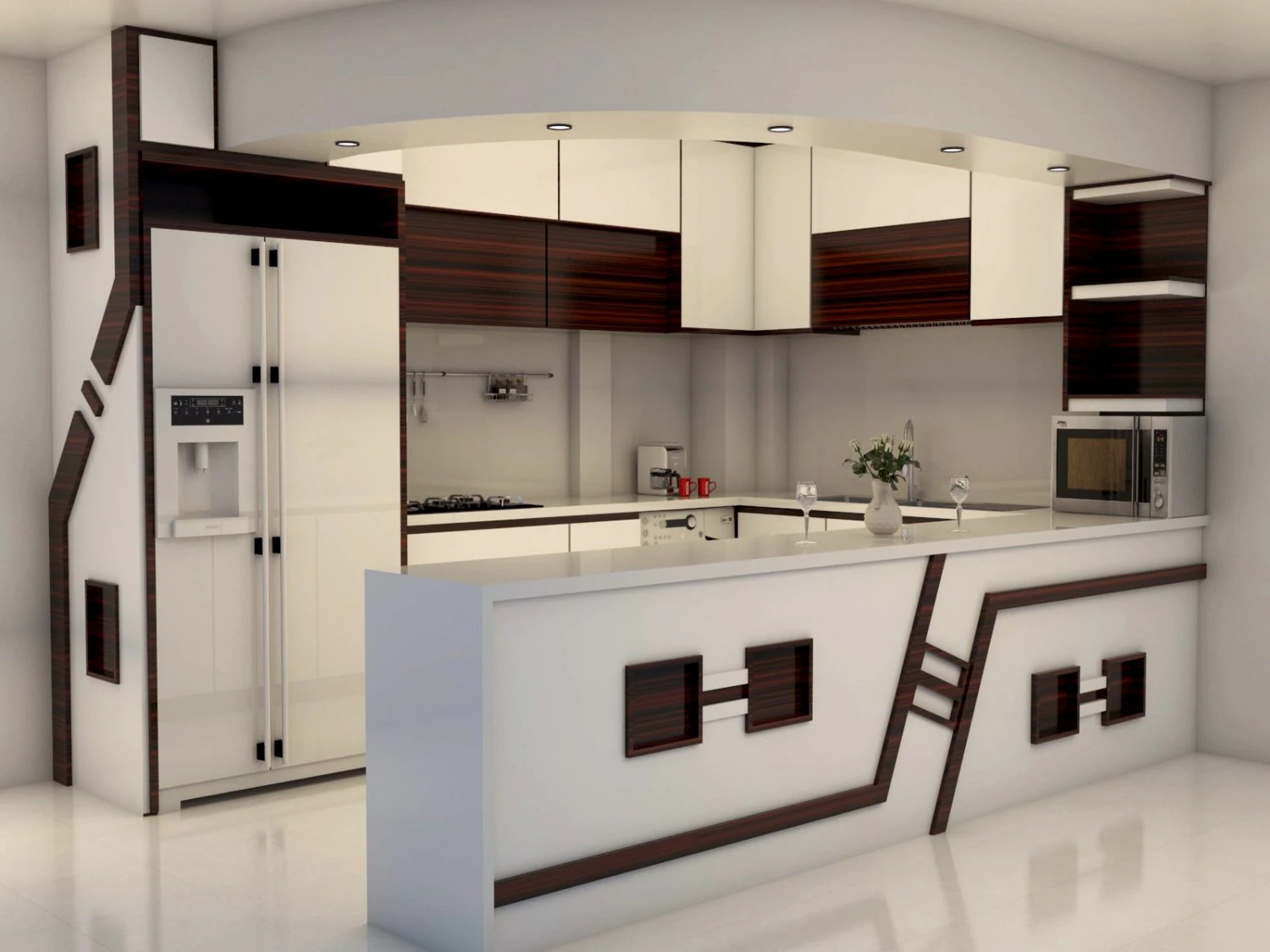kitchen design 3D Model .c4d .max .obj .3ds .fbx .stl .blend 