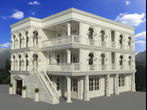 romans elavation 3D Model