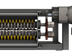 shredding machine 3D Model