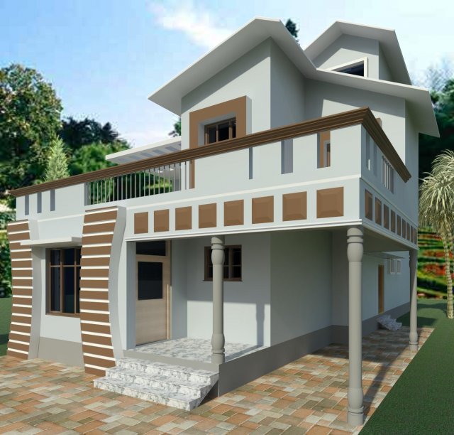 house design 3D 模型 .c4d .max .obj .3ds .fbx .stl .blend 
