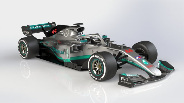 Mercedes f1 3D 모델 .c4d .max .obj .3ds .fbx .stl .blend 