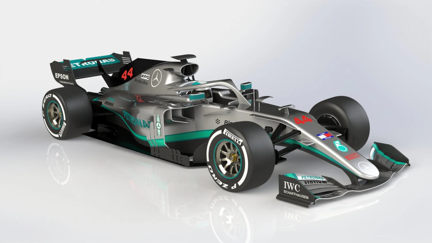 Mercedes f1 3D Model .c4d .max .obj .3ds .fbx .stl .blend 
