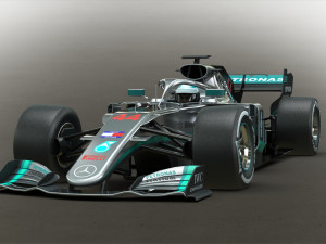 Mercedes f1 3D 모델