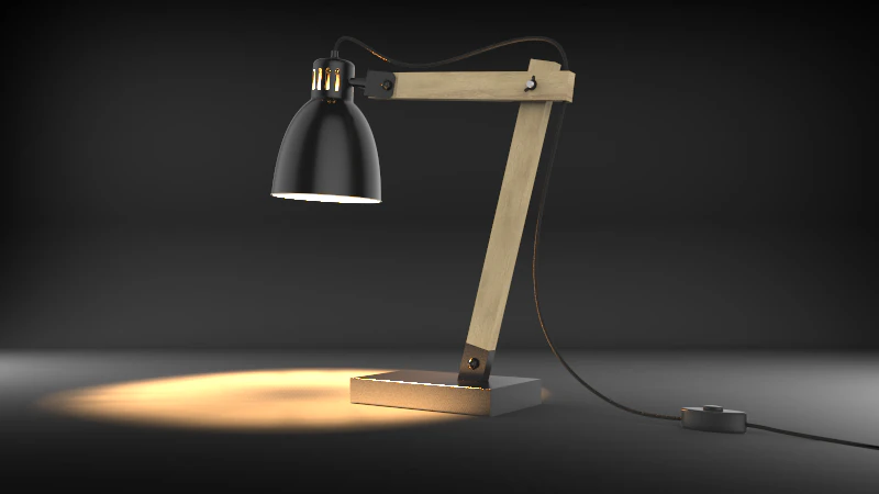 table lamp 3D Model .c4d .max .obj .3ds .fbx .stl .blend 