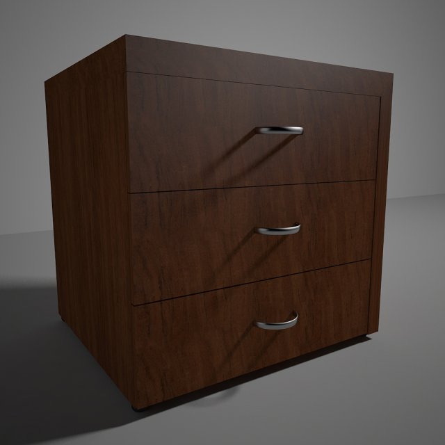 nightstand 3D Model .c4d .max .obj .3ds .fbx .stl .blend 