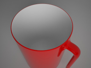 red mug Model 3D