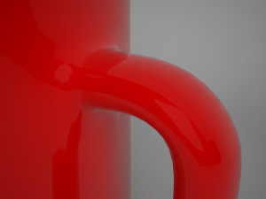 red mug Model 3D