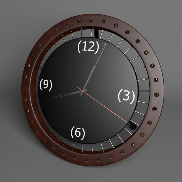 desk clock Modelo 3D .c4d .max .obj .3ds .fbx .stl .blend 