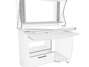 computer desk 3D Model