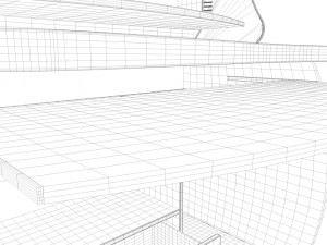 computer desk 3D Model