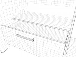 computer desk 3D Model