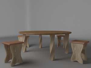 dinner table 3Dモデル