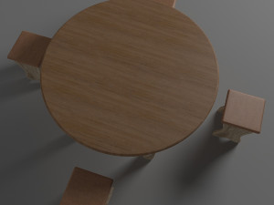 dinner table Model 3D