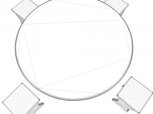 dinner table Model 3D