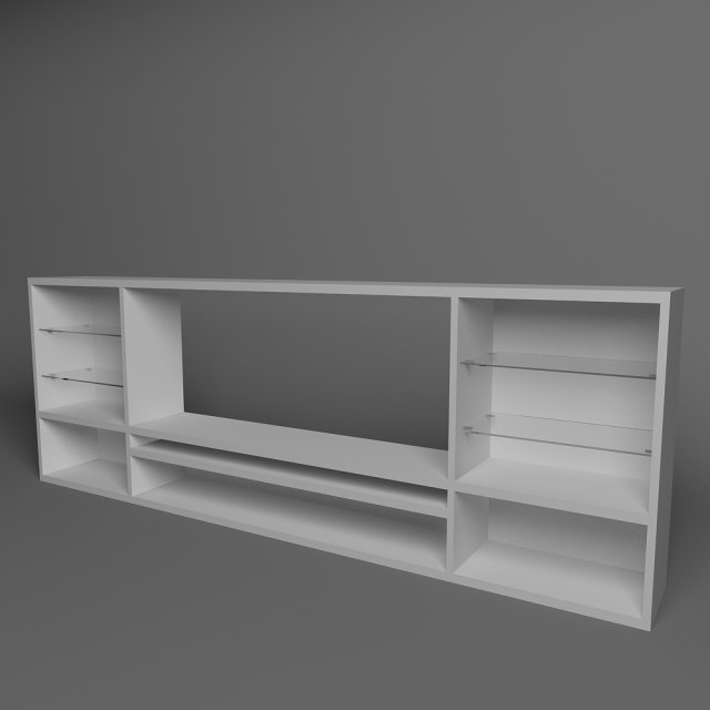 wall for a living room 3D Model .c4d .max .obj .3ds .fbx .stl .blend