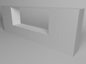 wall for a living room 3D Model