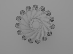 glass vase 3D 模型