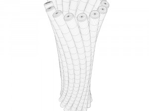 glass vase 3D 模型