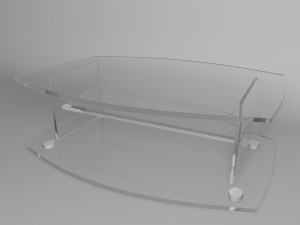 glass coffee table 3Dモデル
