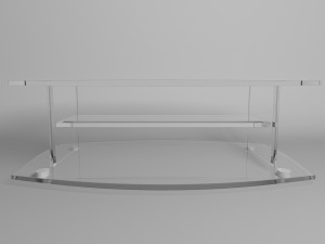 glass coffee table Model 3D