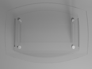 glass coffee table Model 3D