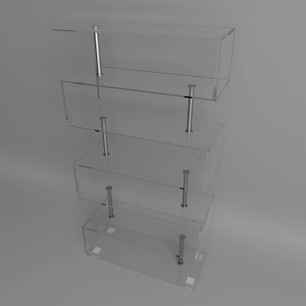 glass stillage 3D Model .c4d .max .obj .3ds .fbx .stl .blend 