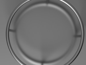 metal glass table 3D Model