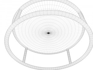metal glass table 3D Model
