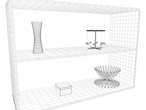floor shelf Modello 3D