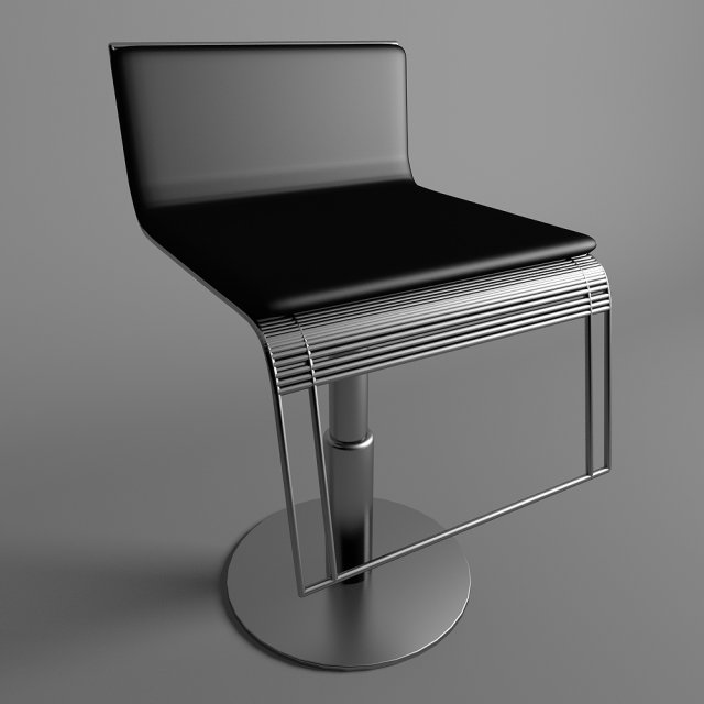 bar chair 3D 模型 .c4d .max .obj .3ds .fbx .stl .blend