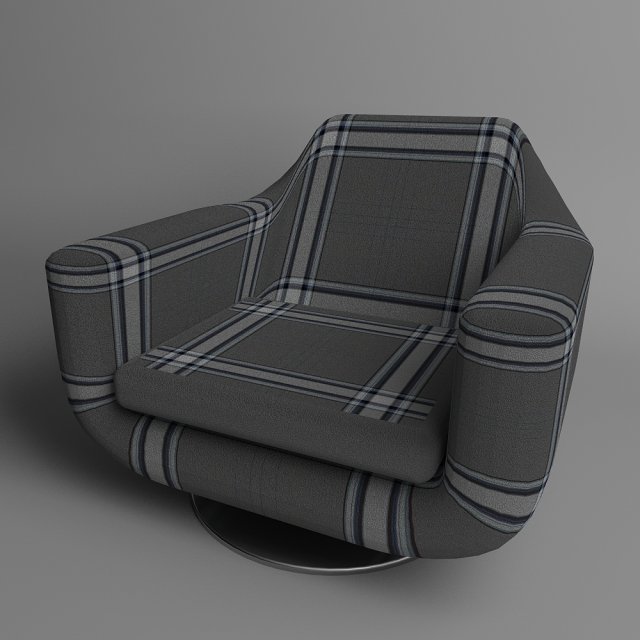 armchair on the leg Model 3D .c4d .max .obj .3ds .fbx .stl .blend 