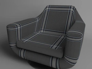 кресло на ножке 3D Модель