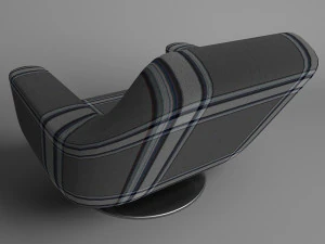 armchair on the leg 3D Model