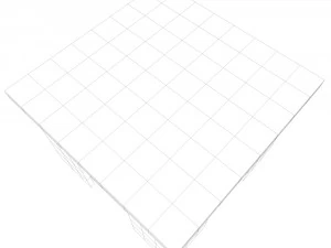 журнальный столик с полкой 3D Модель