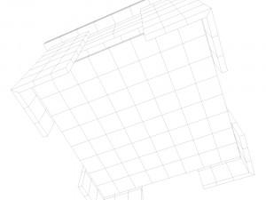 coffee table with shelf 3D Модель