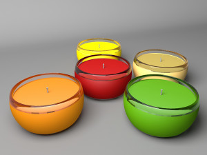 aroma candles Model 3D