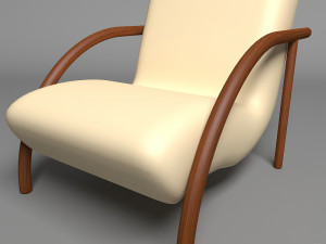 sofa with two armchairs 3D Model