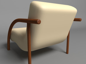 sofa with two armchairs 3D Model