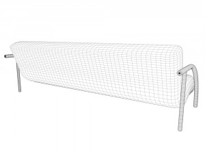 sofa with two armchairs 3D Model
