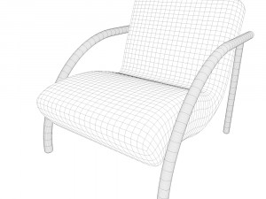 sofa with two armchairs 3D Model
