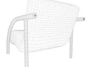 sofa with two armchairs 3D Model