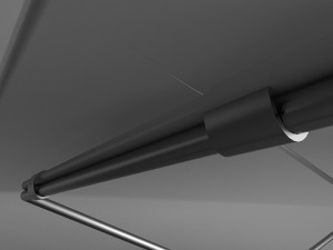 table with metal legs Modelo 3D